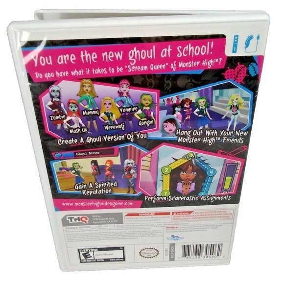 Monster High Ghoul Spirit Nintendo Wii, 2011 with Manual - Picture 2 of 3